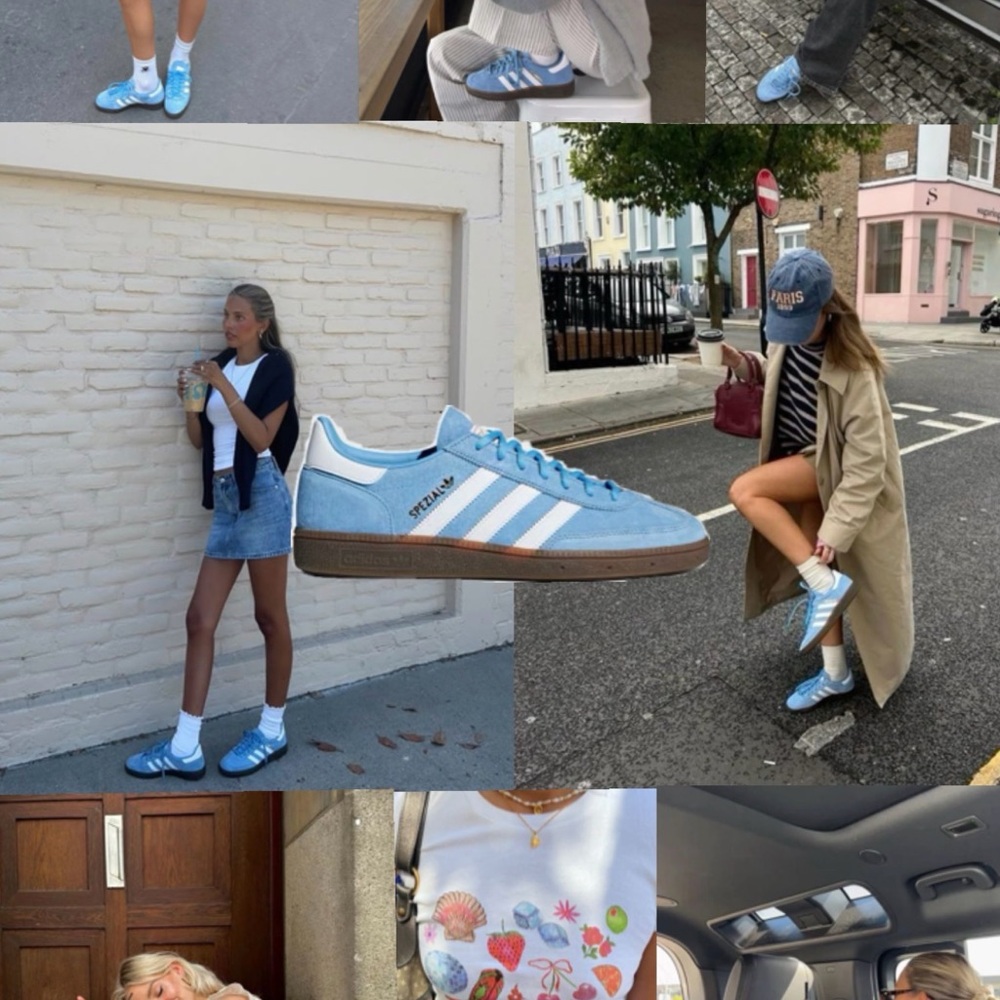 Adidas GAZELLE Blue Suede Sneakers - Picture 9 of 9